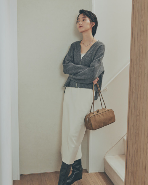 ジップカーディガン1